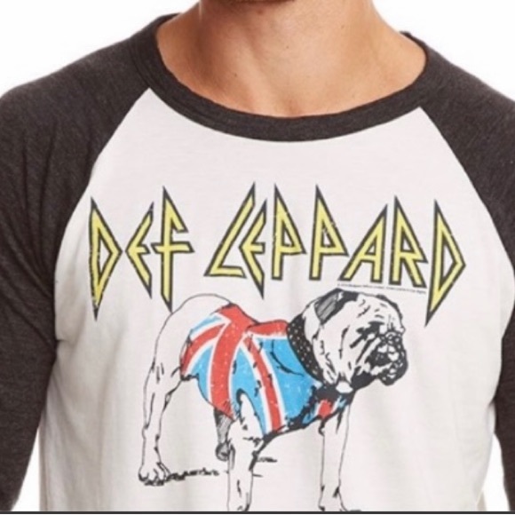 Def Leopard Baseball Tee - British Bulldog - Men’s Med. - Picture 3 of 6